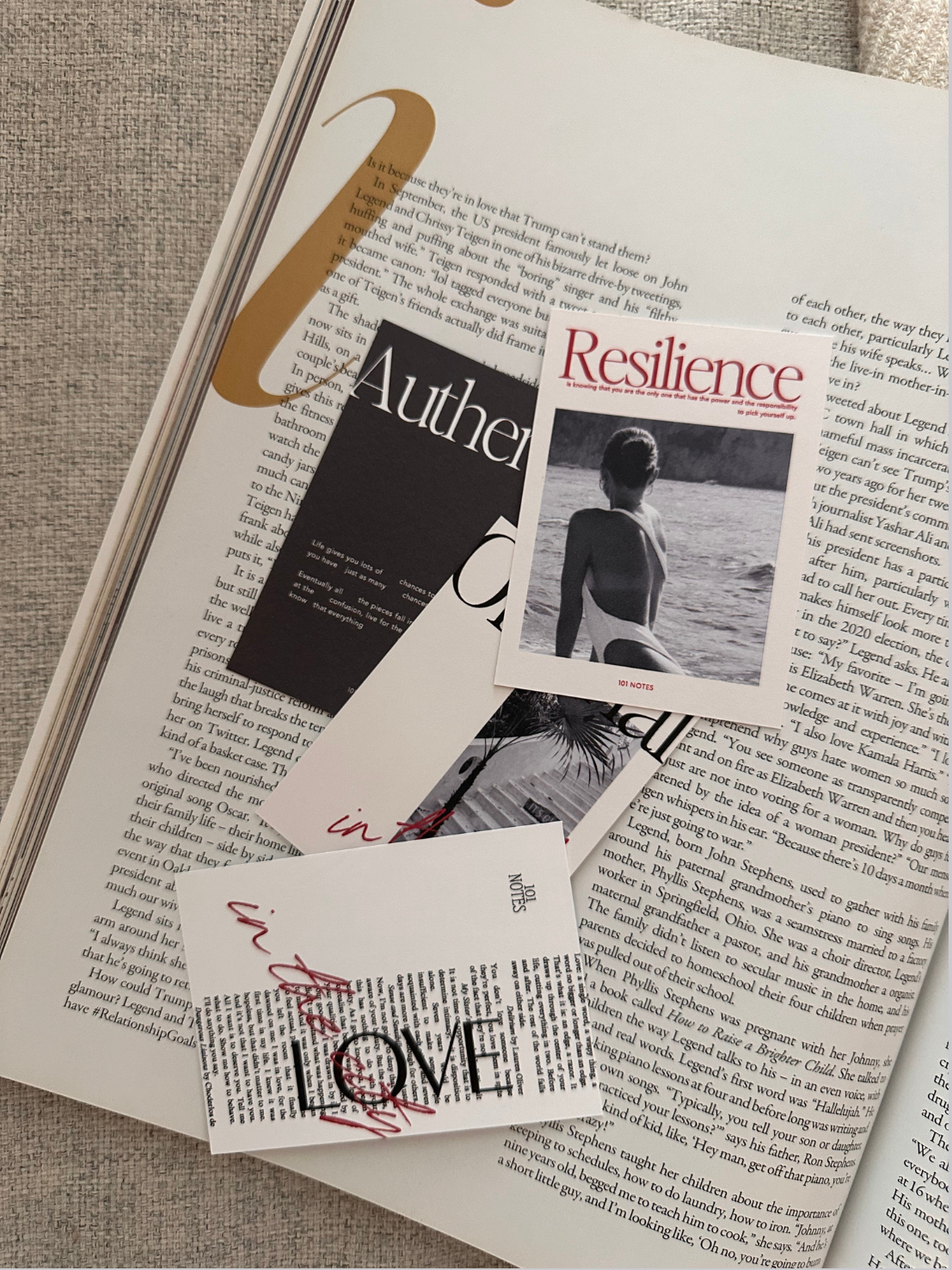 Journaling Cards Set - In the City