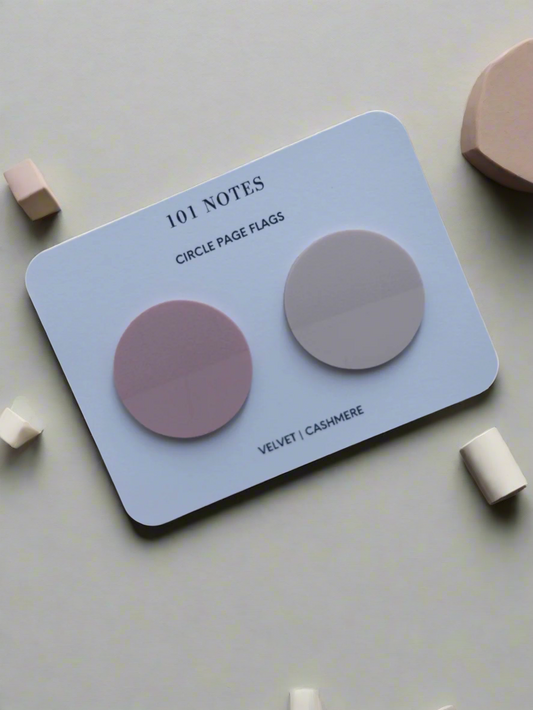 Circle Page Flags Duo - Velvet | Cashmere