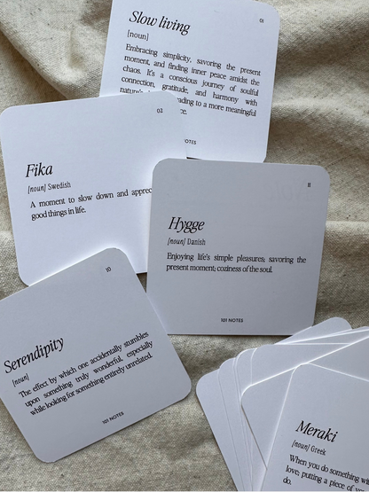 Planner Cards Set - Note
