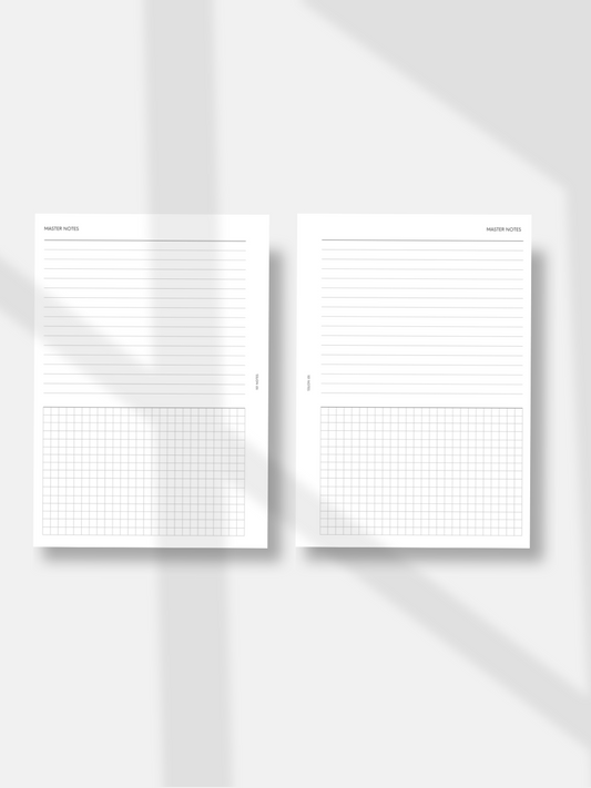 Master Notes Planner Inserts