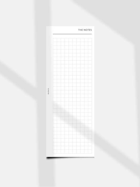 Half Page Grid Planner Inserts
