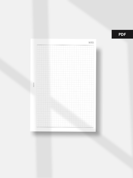 PDF - Notes Grid Planner Inserts