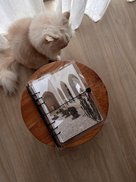OOPS! A5 Clear Planner Cover with Elastic Band Closure